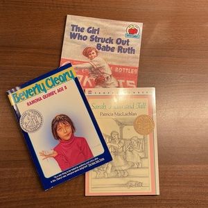 Books Ramona Quimby The Girl who struck out Babe Ruth,Sarah Plain and Tall Age 8